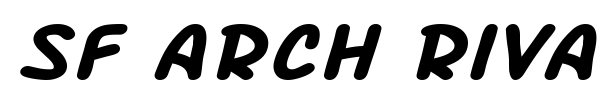 SF Arch Rival font preview